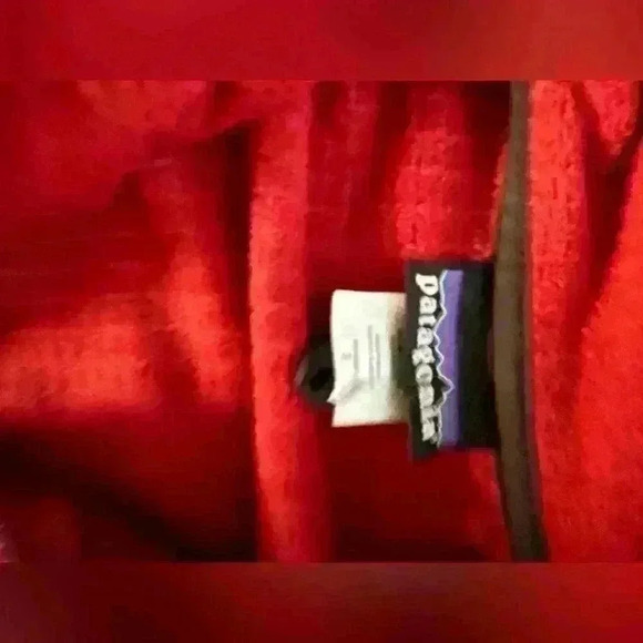 Patagonia Sz S Red Fleece Full Zip Pockets Long Sleeves Gorpcore Active - Picture 6 of 6